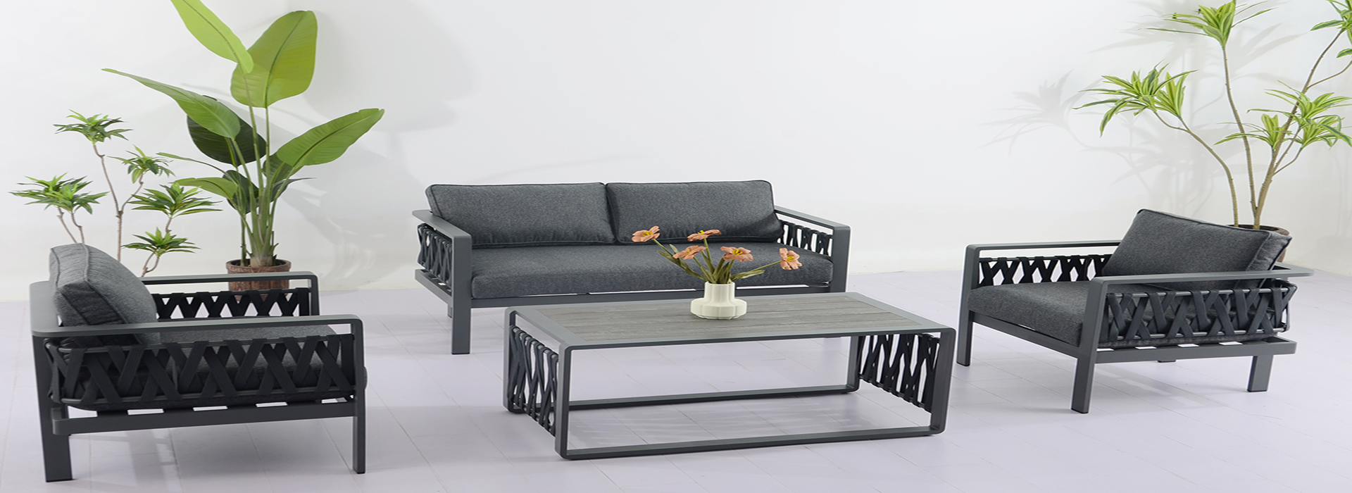 Wholesale Modern Outdoor Sectional Sofa Set | Handwoven Patio Furniture