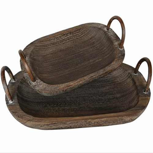 Wholesale Natural Paulownia Wood Planter | Decorative Wooden Tabletop Ornament